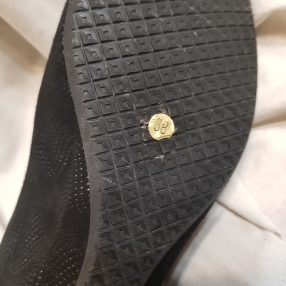 Gibellieri loafer hidden wedge sz 38-8 M black - Picture 4 of 8